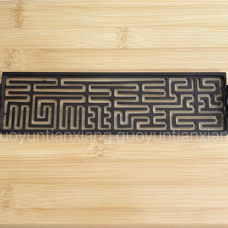 方形篆模香道用品用具纂香粉工具耳模具苏工色黄铜9cm多样款式