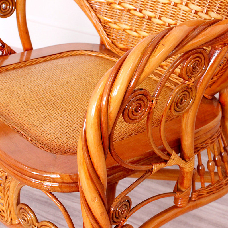 藤编休闲椅茶几客厅阳台家用带扶手扭滕编织椅子,住宅家具,桌椅套件,淘宝优惠券,粉丝福利购,淘宝优惠卷