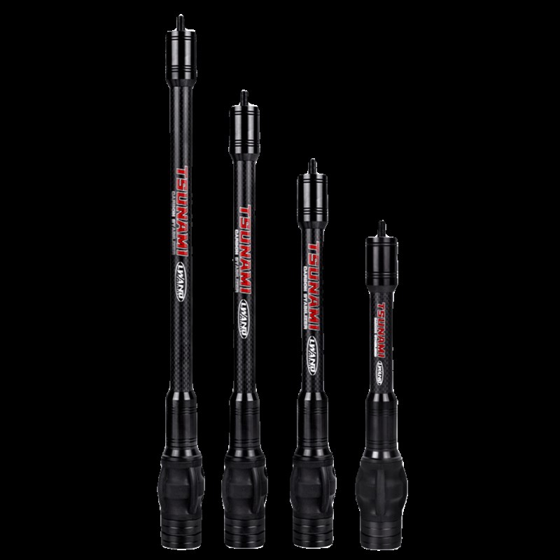 射箭平衡杆复合弓K碳纤维杆橡胶减震海啸单边V座平衡杆射箭器材