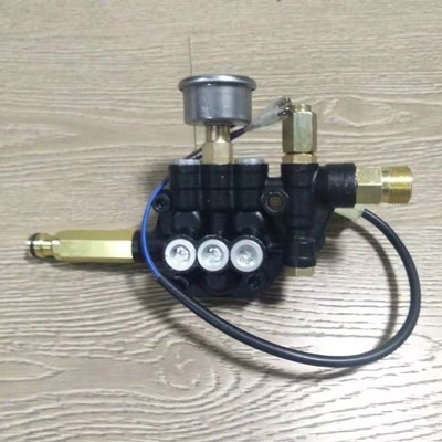 指南车高压洗车机泵头总成带压力表微动关修复水压进出水