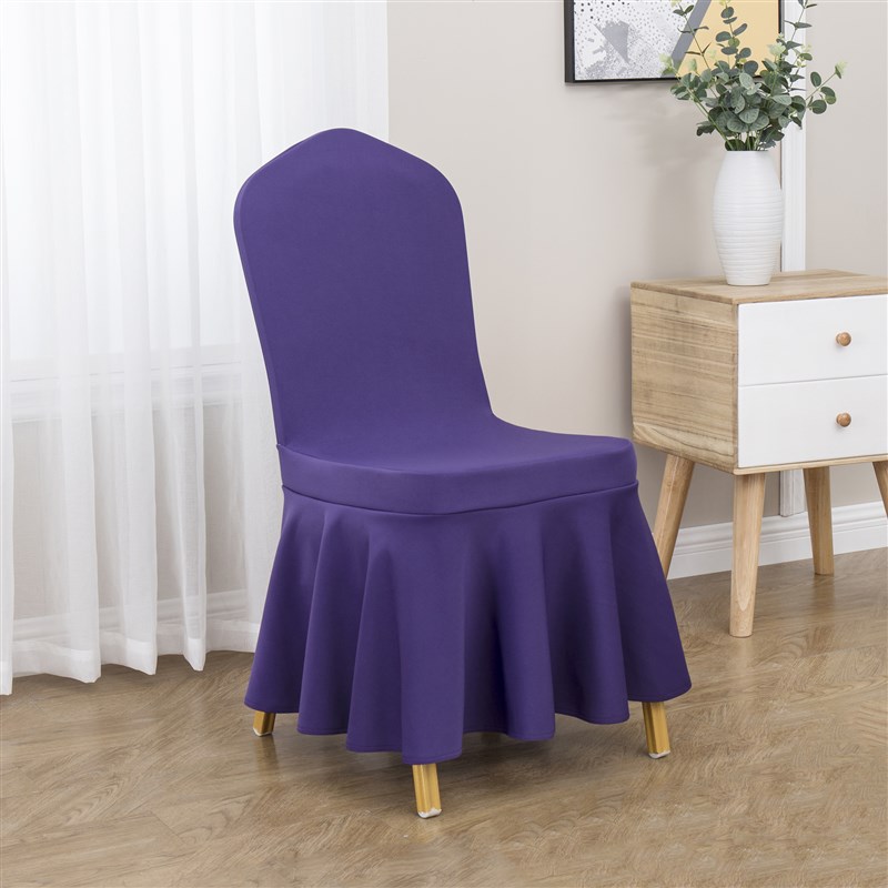 椅加厚空气层椅婚庆宴会椅弹力椅弹力布椅裙摆