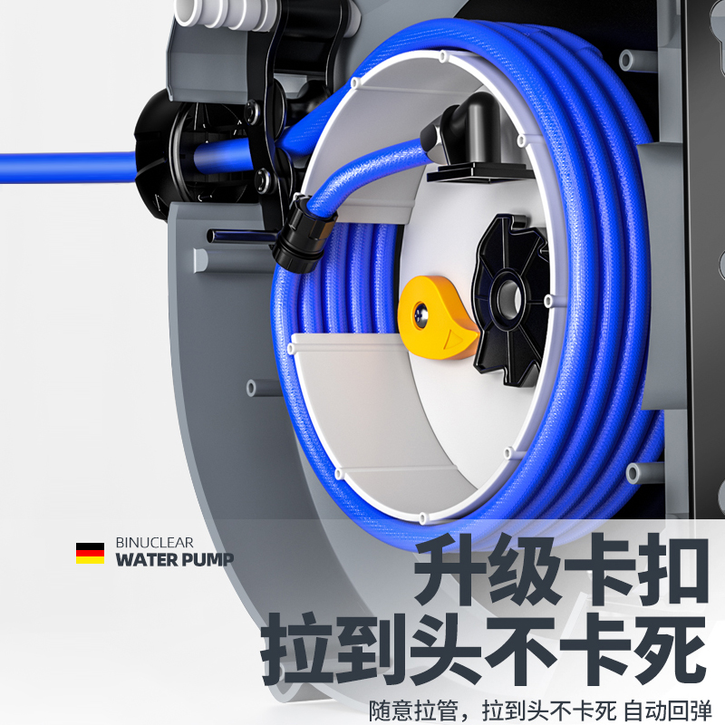 气鼓自动伸缩卷管器水鼓电鼓气管收卷器汽修洗车美容收缩实用工具