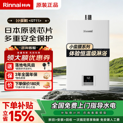 Rinnai/林内燃气热水器恒温天然气家用恒温安全13/16升GT11