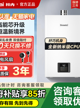 小蛮腰恒温Rinnai/林内燃气热水器家用天然气安全洗澡13/16升GC21