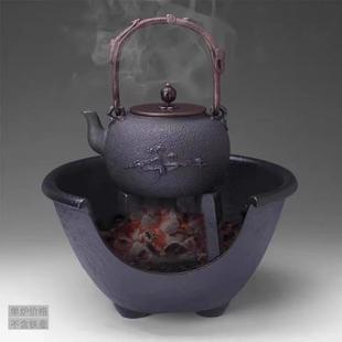 木碳取暖炉 大号伍德炉铸铁炭炉家用烤火炉室外围炉煮茶炉室内老式