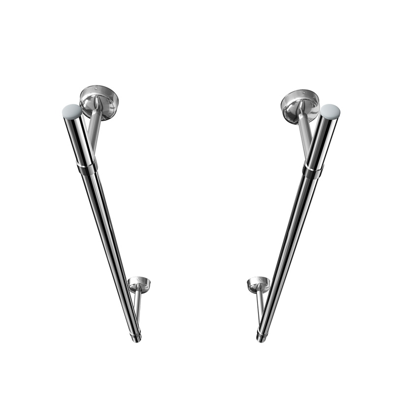 阳台晾衣杆固定式不锈钢晾衣管顶上晾衣架墙上固定晒衣架墙壁式