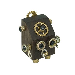 蒸汽朋克汽车香水香氛扩香器车用出风口香薰香片木质汽车装饰淡香