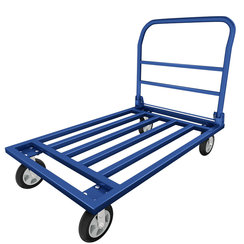 小推车拉货车钢管平板车折叠静音搬运车手推车重型工业便携手拉车