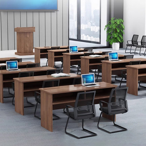 会议桌培训桌椅组合培训室v桌可拼接办公桌学校机构课桌小型培训