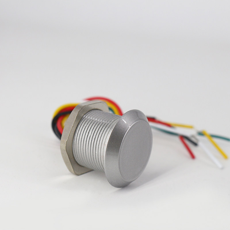 微小型读头圆形门禁读卡器韦根2WG迷你防水IDIC刷卡器银色