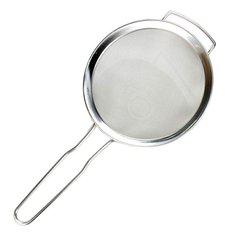 出口特密网筛油格漏勺隔渣网面粉筛大号密漏油过网宽耳硬