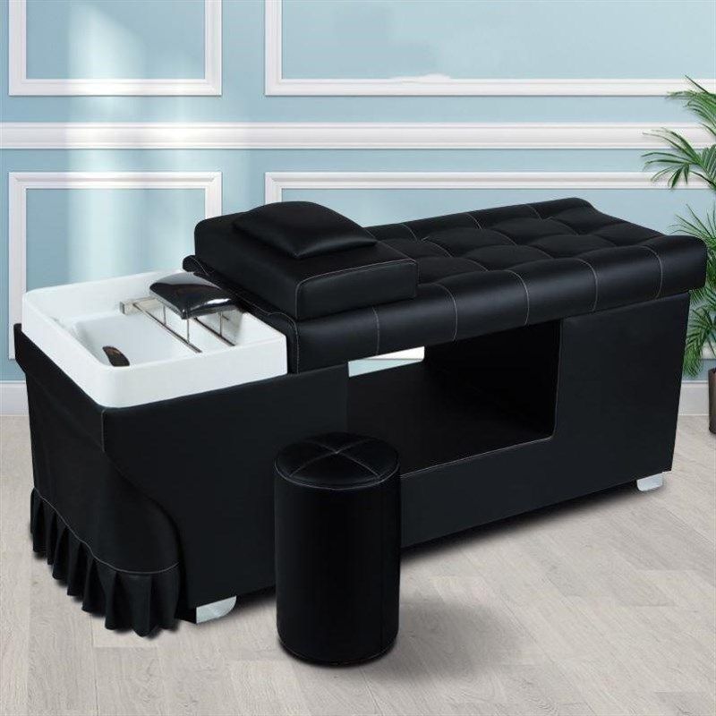 头全自动智能按摩头疗熏蒸洗机高端理发店专水用洗头床美发店冲床