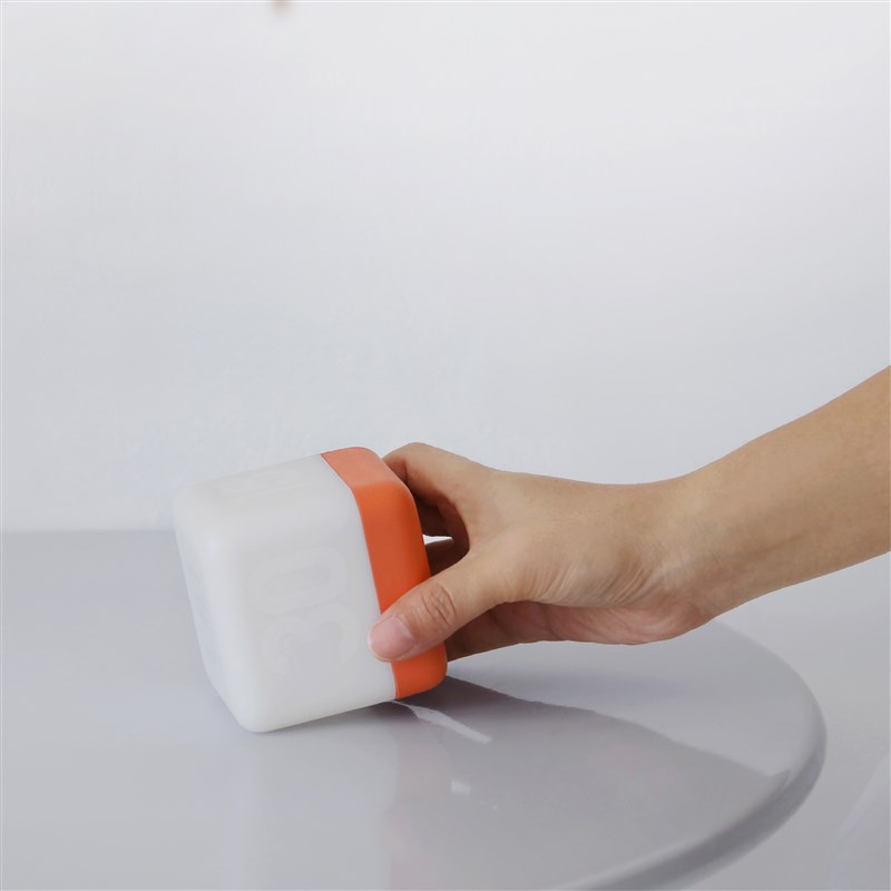 翻转定时关闭伴睡小夜灯简约现代方块卧室床头灯延时关灯起夜喂奶