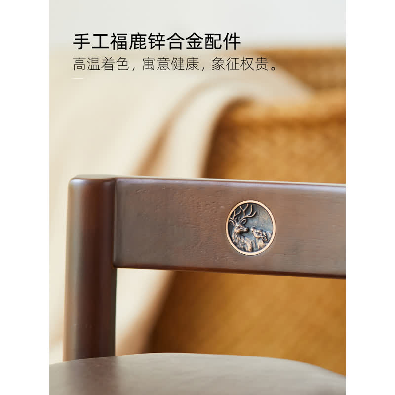 Nalandohao实木小凳子低凳子家庭客厅软座儿童靠背咖啡桌强学习小