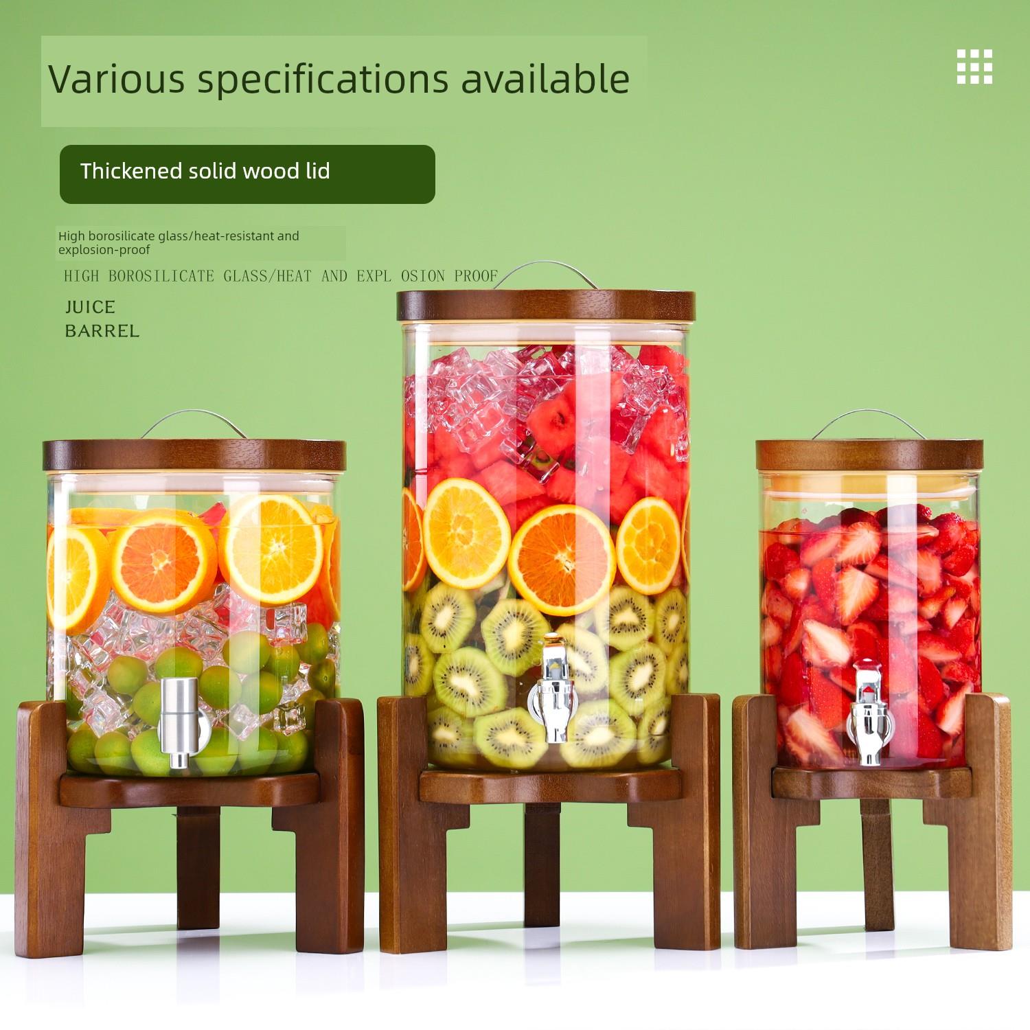 青梅酒瓶带龙头酒罐葡萄酒瓶可乐饮料密封罐家用耐高温玻璃