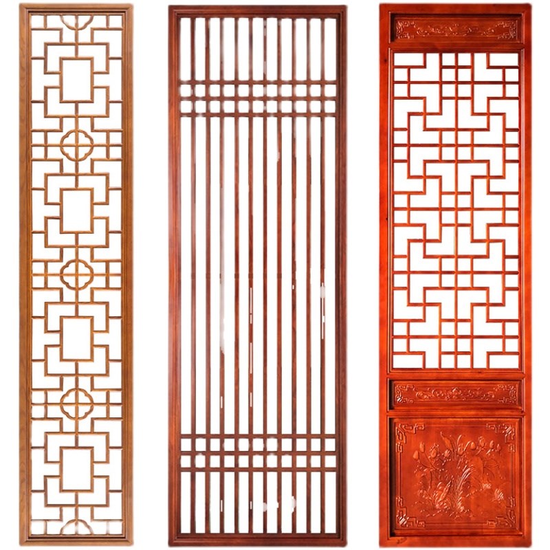 实木花格东阳木雕木格栅仿古门窗镂空吊顶屏风隔断电视背景墙定制