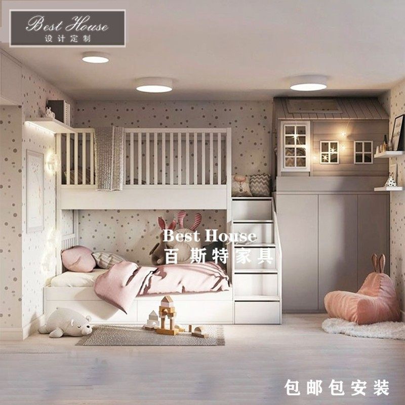 高低子母床层上下儿童床城堡树屋床,住宅家具,高低/子母床,淘宝优惠券,粉丝福利购,淘宝优惠卷