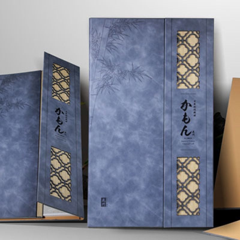 古典新款标价签5名沫雕刻皮壳活页换页菜谱内页设计定制菜单制作
