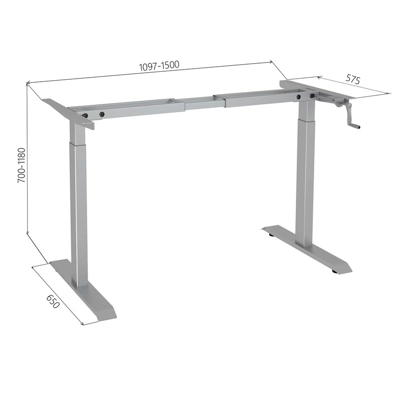 手摇升降桌腿桌架手动家用学习书桌支架升降桌架子电脑桌工作办公