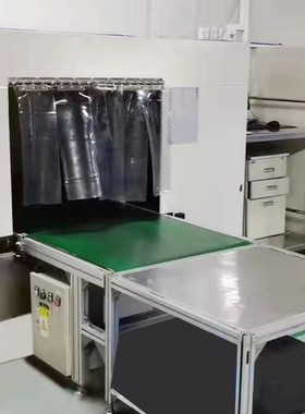 全自动感应输送带升降风淋传递窗洁净输送带货淋室货淋通道