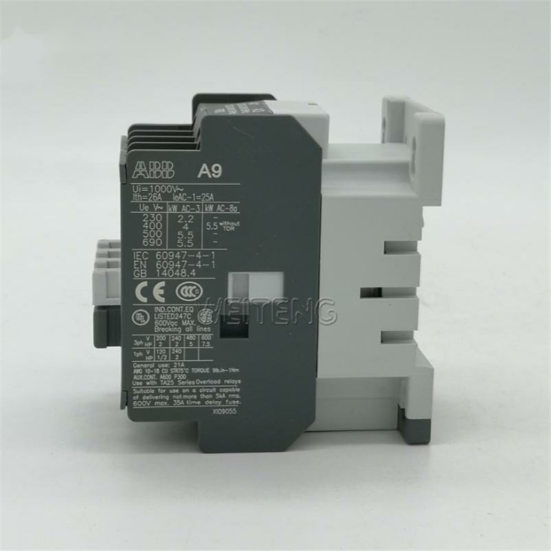 ABB交流接触器 A9-30-10 老款A9D-30-10 三极4KW 常开常闭触点