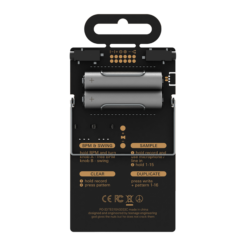 【新浦电声】Teenage Engineering PO-33 K.O 采样器 口袋合成器