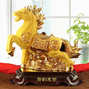 生肖马工艺品马到成功客厅玄关创意金马装饰品属相马年吉祥物
