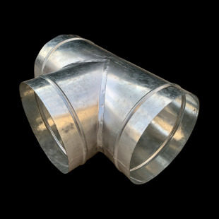 白铁皮三通油烟机排烟软管浴霸换气扇排风管型三通接头