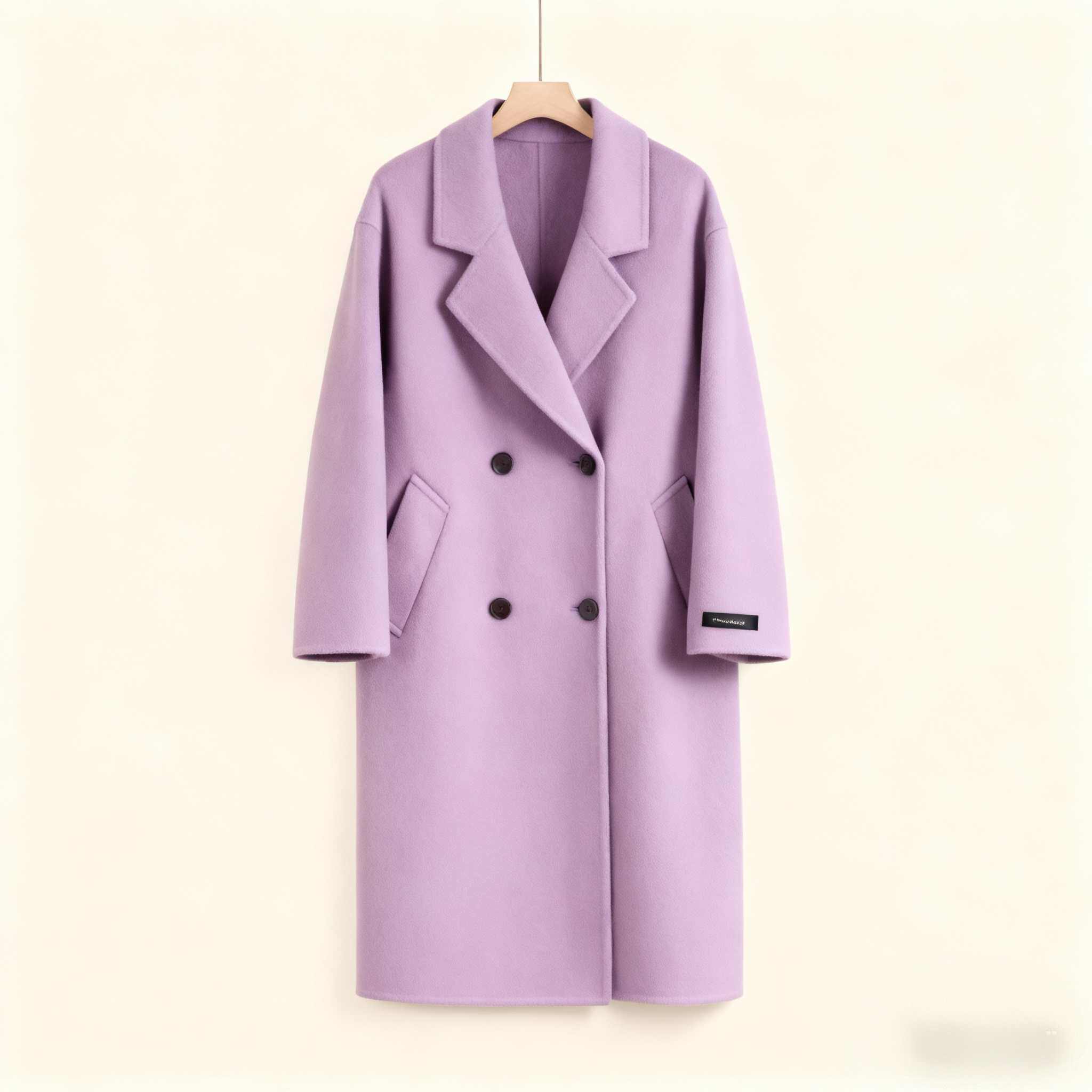 高端定制双面羊毛呢大衣外套