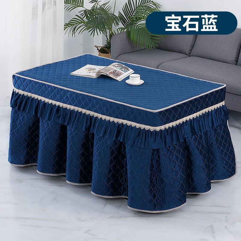 面绒电炉罩烤火桌布新款烤火炉罩子电暖炉长方形取暖桌茶几