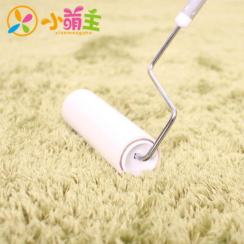 小萌主可伸缩地毯粘毛器可撕式粘尘滚筒去毛刷滚毛器16cm 配9卷纸
