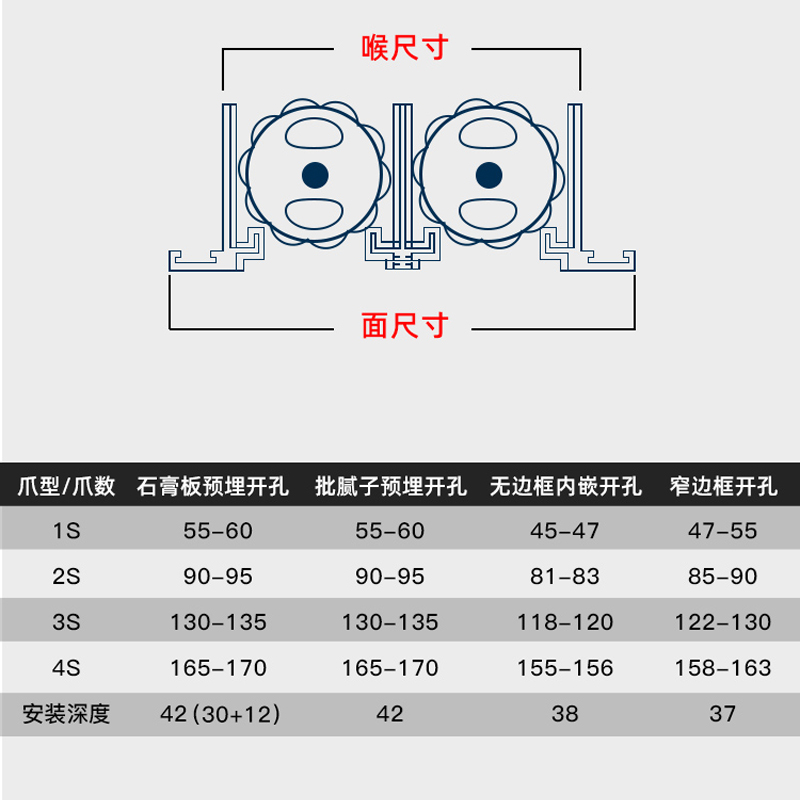 中央空调预埋式爪型风口窄边式长条型加长无边框内嵌爪型风口