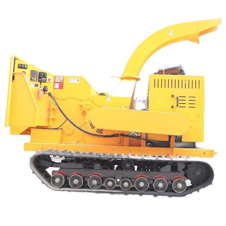 甄选履带行走树枝粉碎机 园林木材碎枝机果园枝条柴油大型履带碎