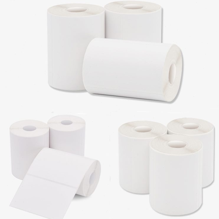 快递驿站入库标签纸60*40*300张便携无管芯三防热敏不干胶打印纸