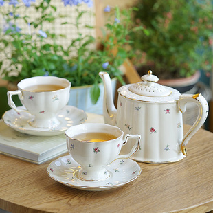 欧式 下午I茶杯茶具家用水杯水壶套 茶具套装 咖啡壶套具小奢华英式