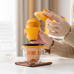 礼品 轻奢黑陶便携旅行茶具办公室家用茶杯简约户外旅行喝泡茶套装