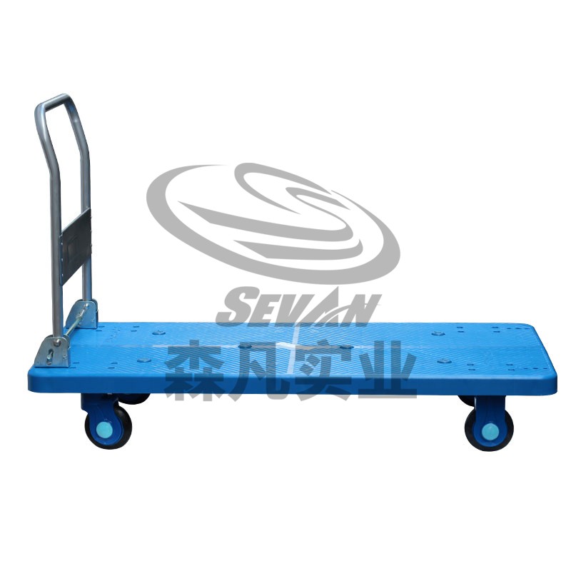 森凡Sevan500KG静音平板车折叠手推车加长平板车机场医院物流专用