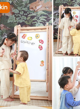 nuin攀爬架室内儿童实榉木滑滑梯室内秋千小型健身