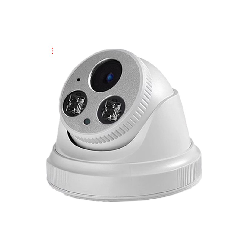 半球监控摄像头POE有线0万室内广角网络音频高清夜视双光24V48V