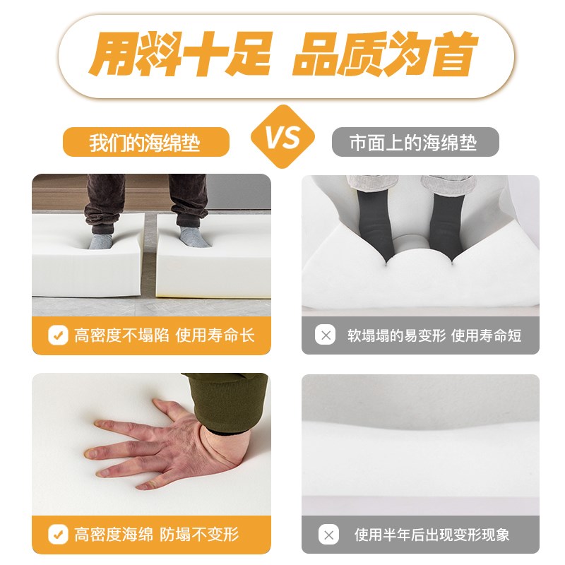 50D高密度沙发海绵垫定制60D加厚加硬红木记忆棉四季通用定做坐垫