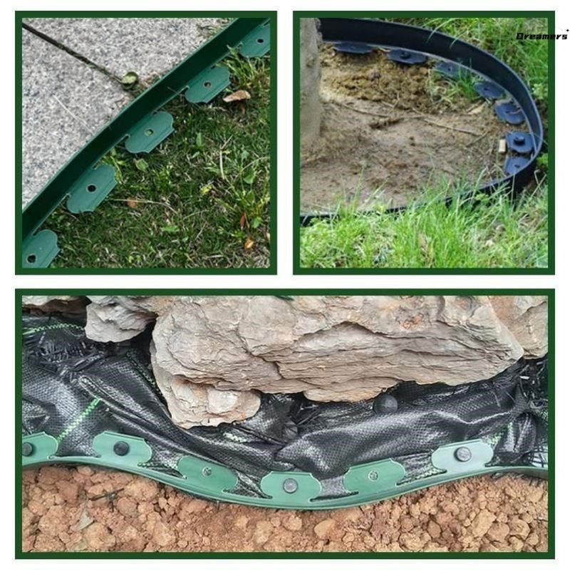 L型草石隔离带园林绿化隔根带加厚庭院花园挡土板草坪分隔隔