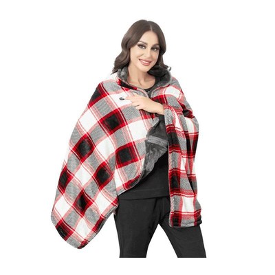 单人电热毯办公室午休加厚发热毯多功能毛毯电热暖身UB加热披肩