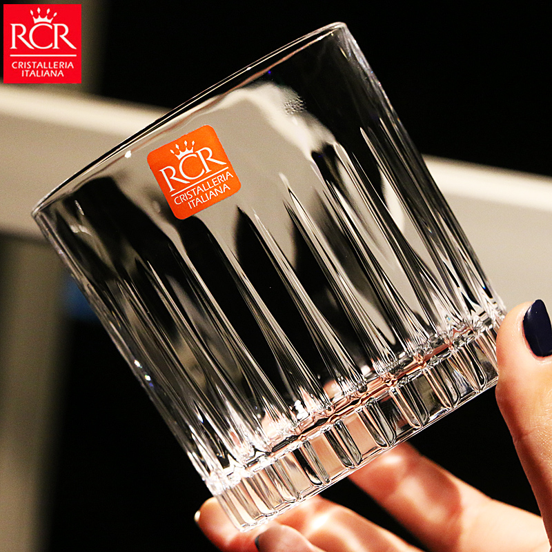 意大利RCR水晶玻璃耐热威士忌烈酒洋酒杯果汁饮料水杯啤酒杯