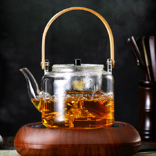 家用大号提梁壶电陶炉茶炉黑茶蒸B茶器烧水壶煮茶器耐热玻璃泡茶