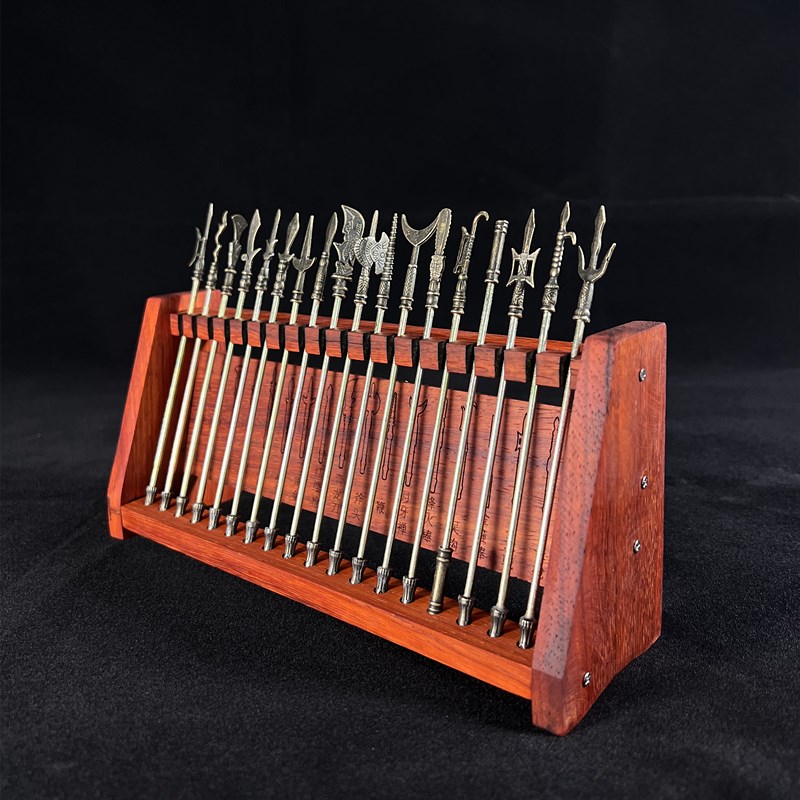 竹节人武器对战十八般微型冷兵器男孩小学生桌面pk对打全