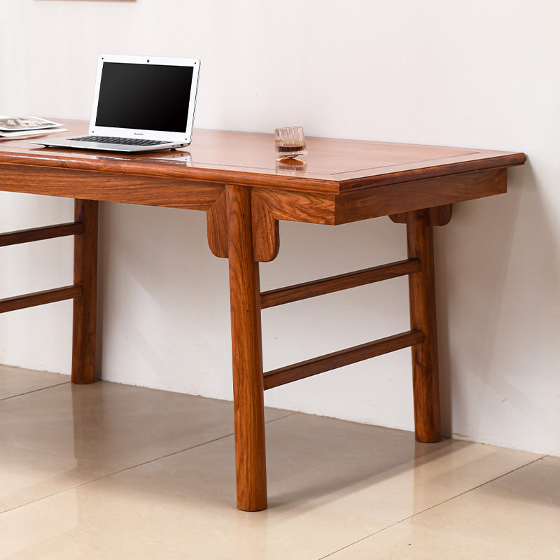 刺猬紫檀画案新圆腿书法桌全实木书桌梨木办公桌红木写字台,住宅家具,红木书桌,淘宝优惠券,粉丝福利购,淘宝优惠卷