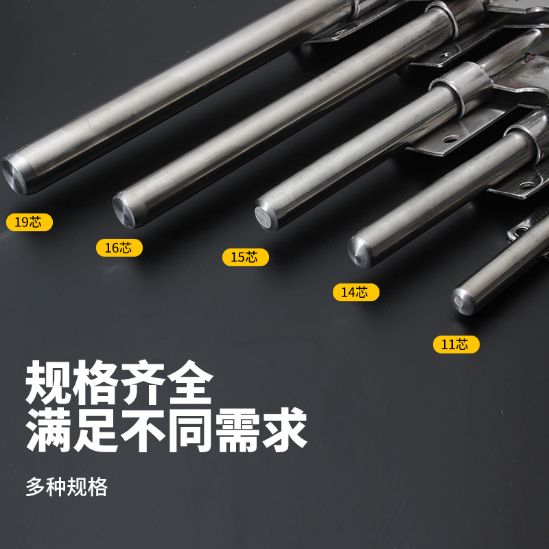 加大号加厚0不锈钢插销大门栓门扣防盗老式明装左右挂锁木门闩