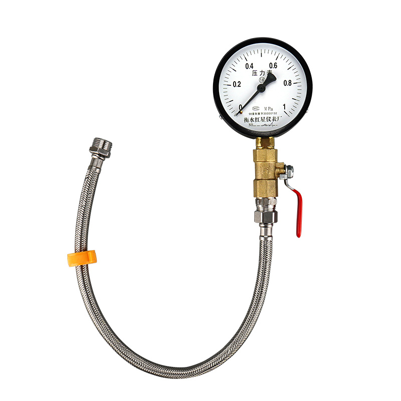 自来水测压表家用净水器压力表水压检测地暖试压打压水管分1.