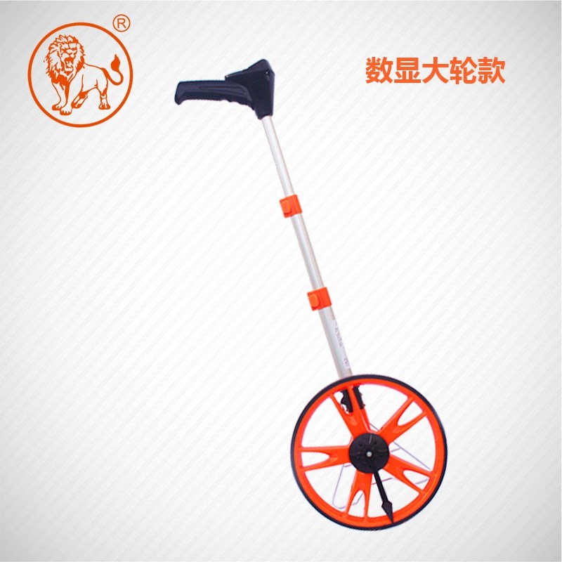 厂销式促机械S尺手推厂轮仪尺滚轮测距仪显高精度尺测测距数轮品*