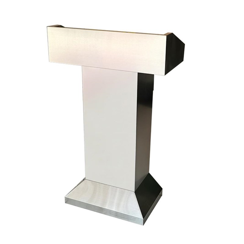 不锈钢演讲发言台物业保安接待台餐厅迎宾咨客台工地讲评台泊车台